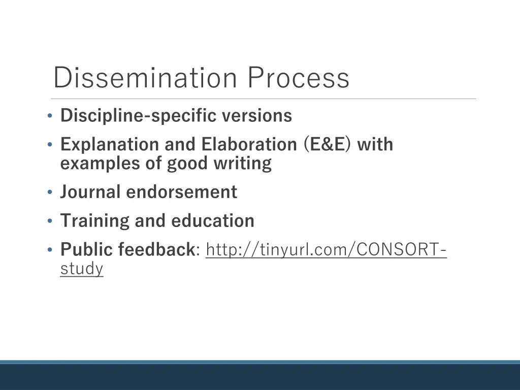 dissemination process