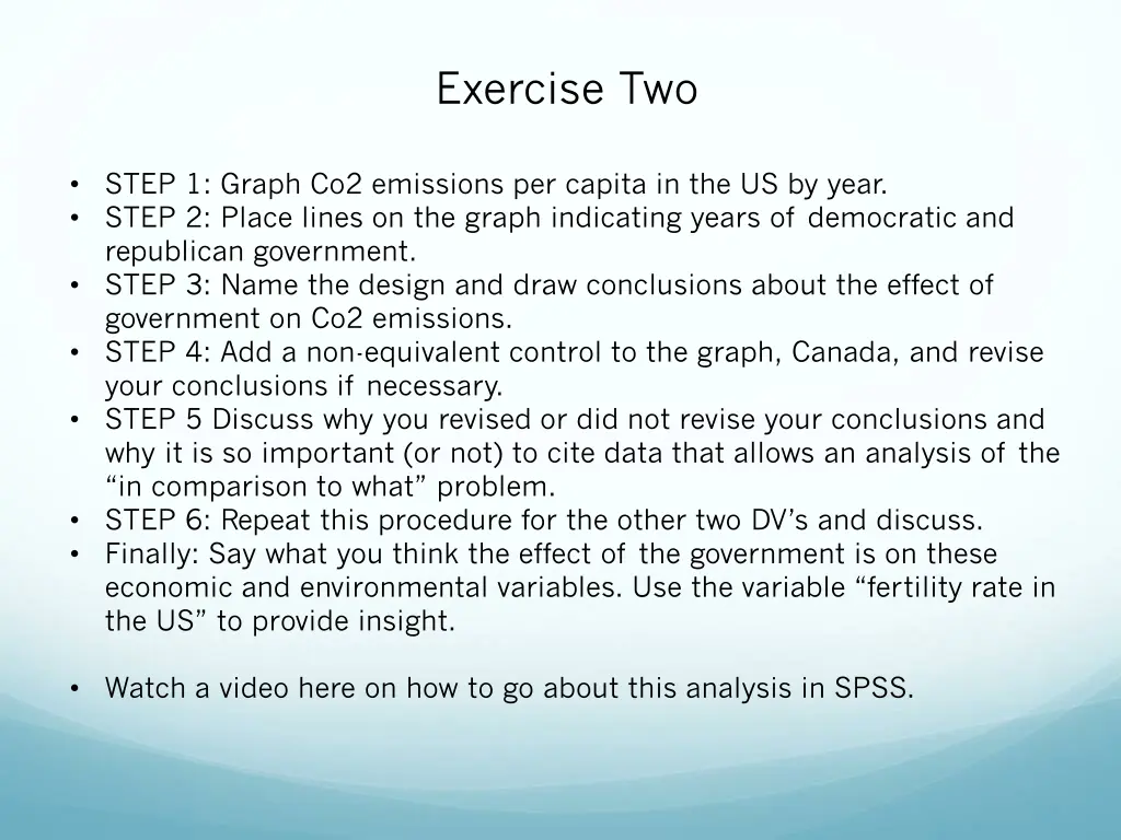 exercise two 1
