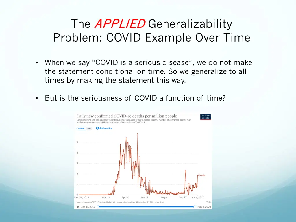 the applied applied generalizability problem 2