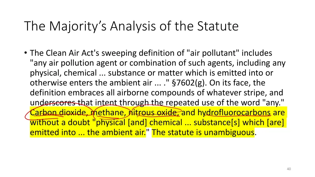 the majority s analysis of the statute