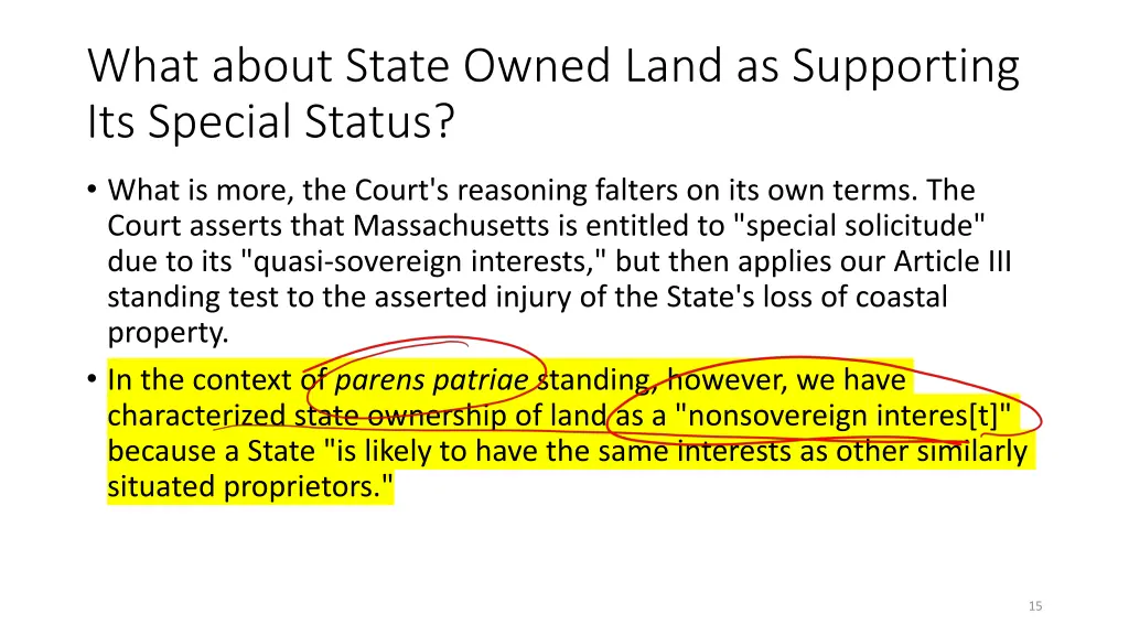 what about state owned land as supporting