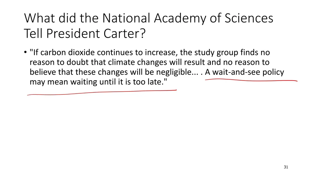 what did the national academy of sciences tell