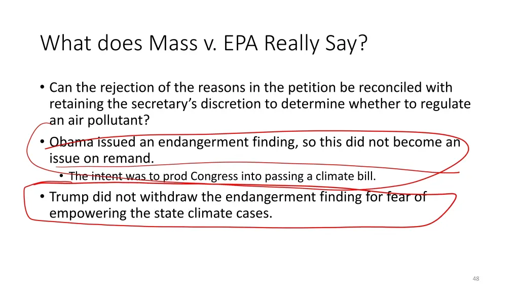 what does mass v epa really say