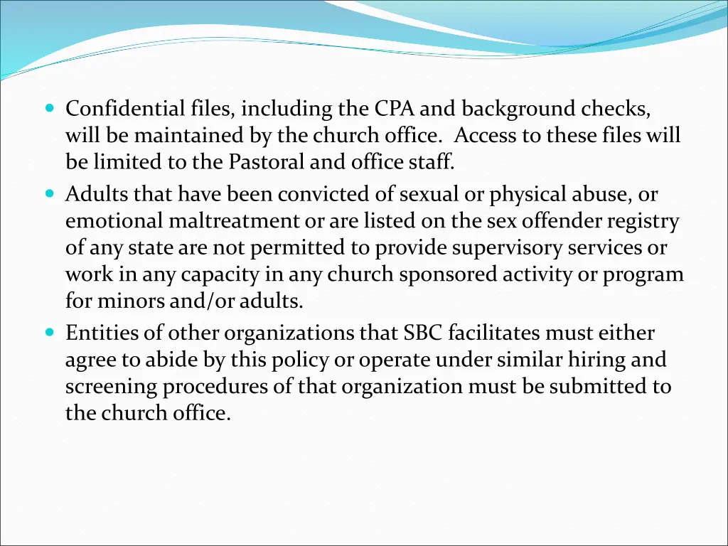 confidential files including