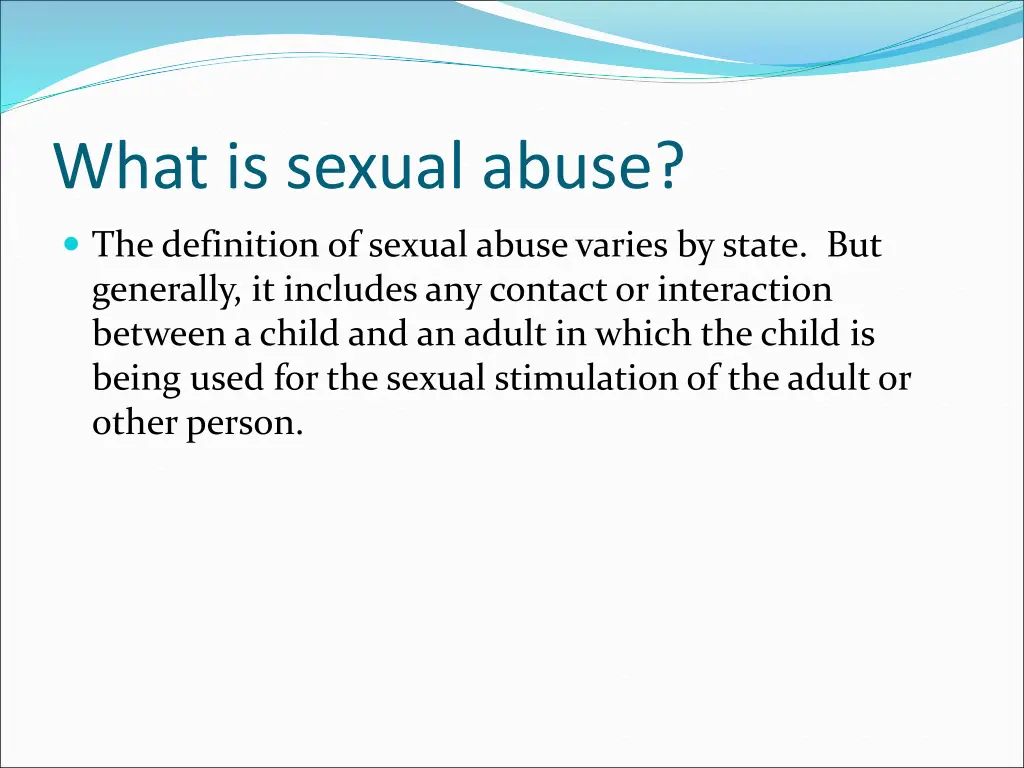 what is sexual abuse