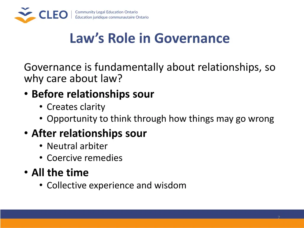 law s role in governance