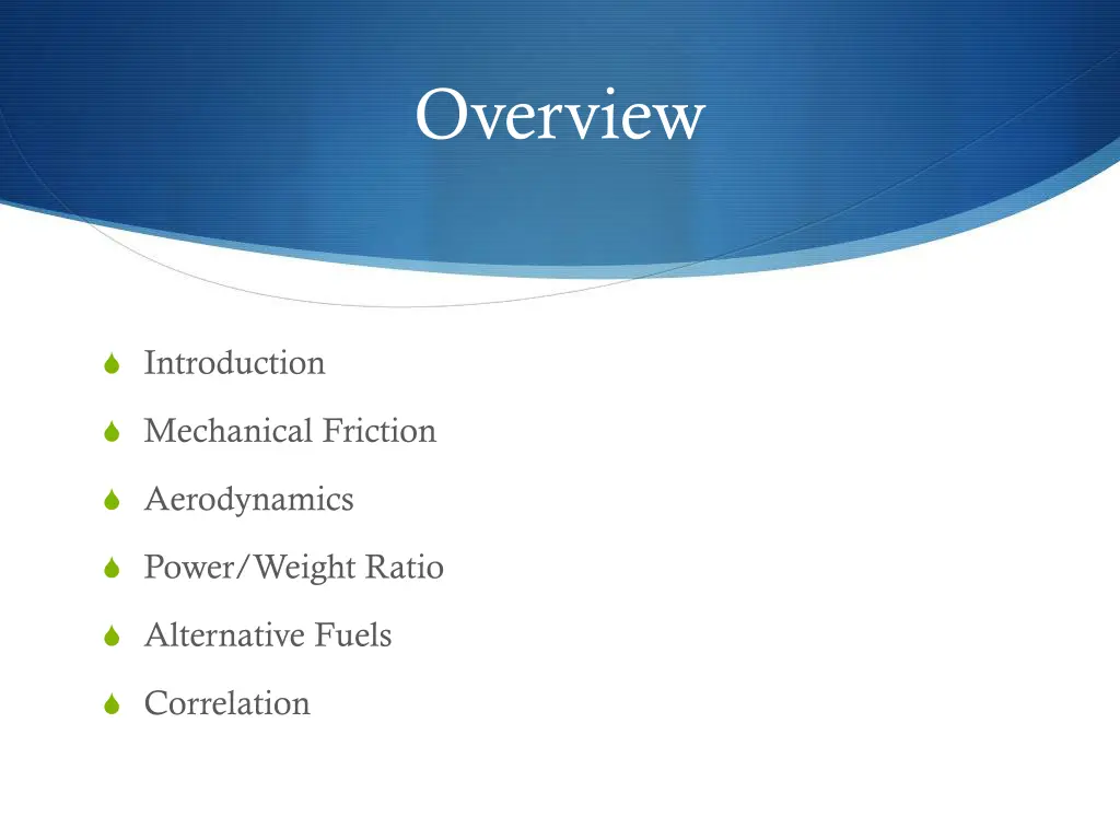 overview