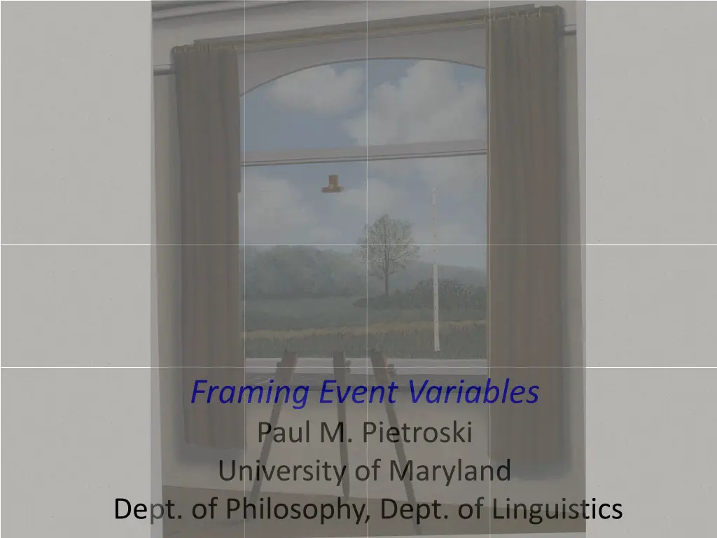 framing event variables paul m pietroski