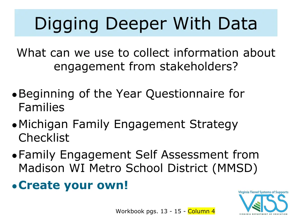 digging deeper with data