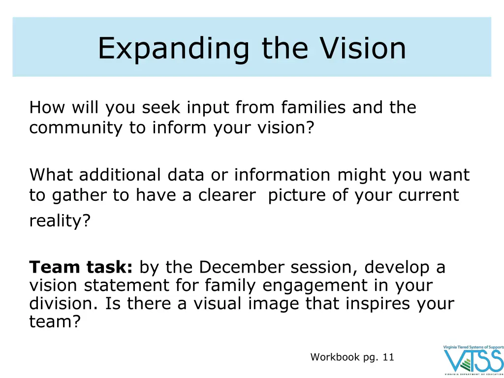 expanding the vision