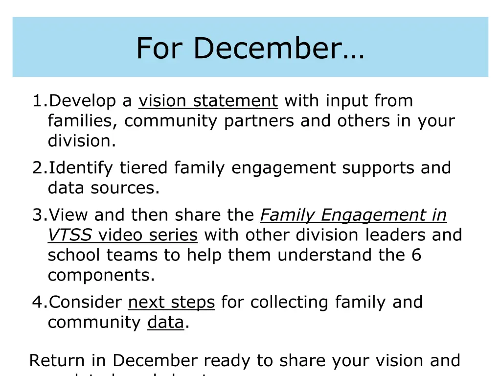 for december