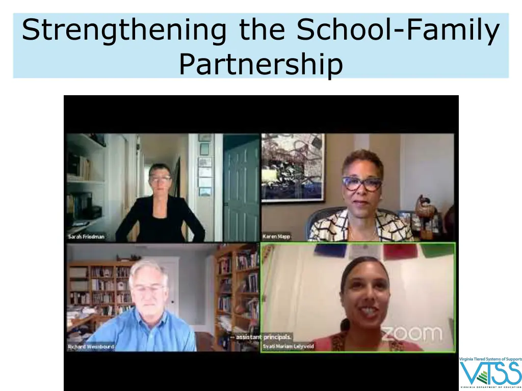 strengthening the school family partnership