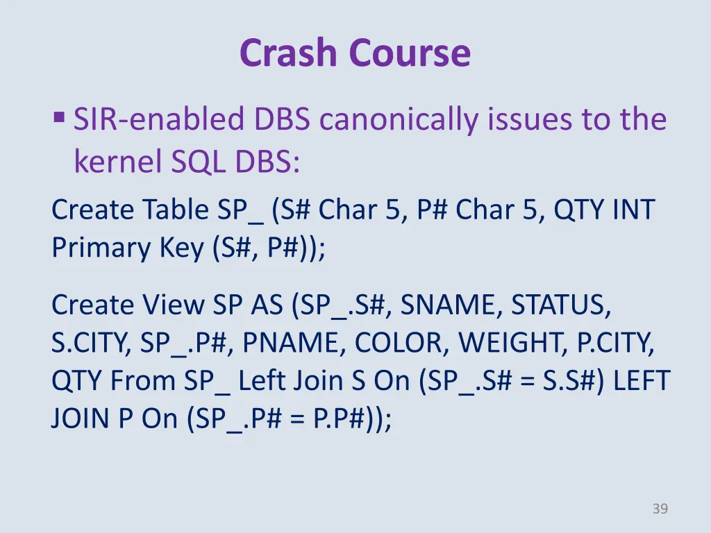 crash course 2