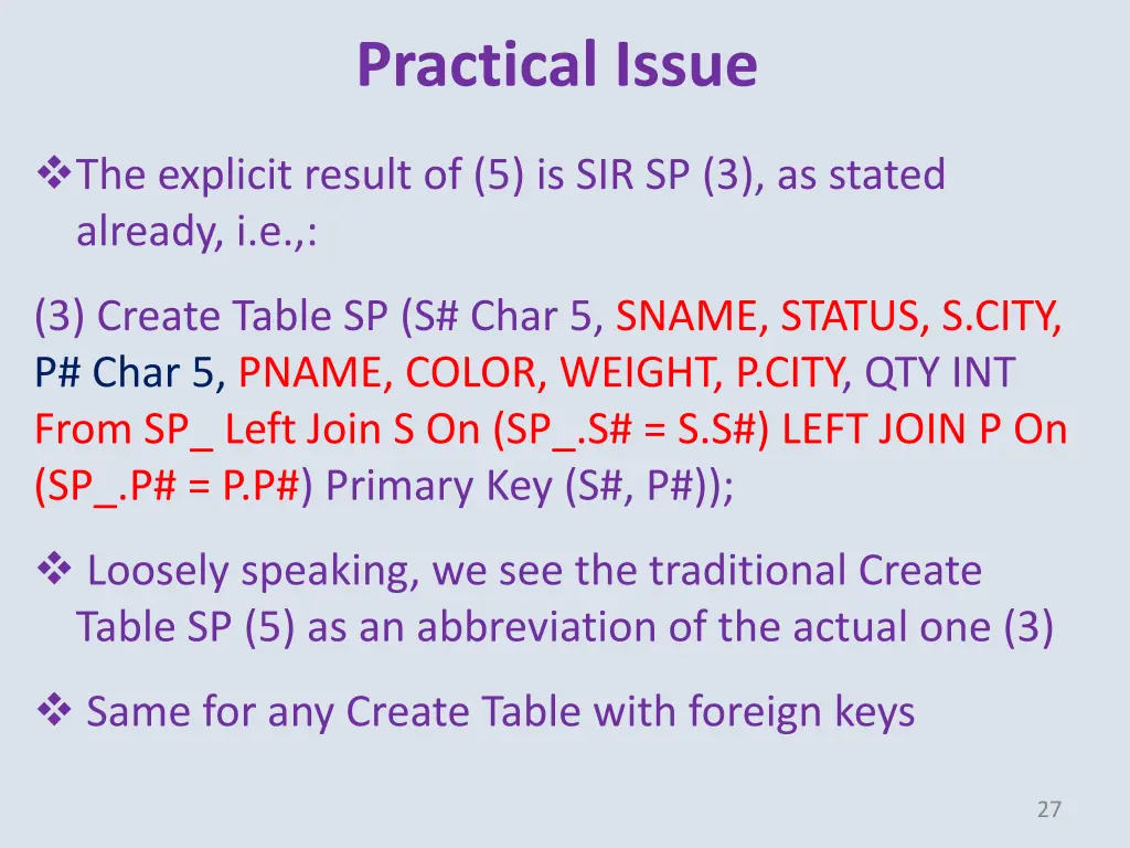 practical issue 1