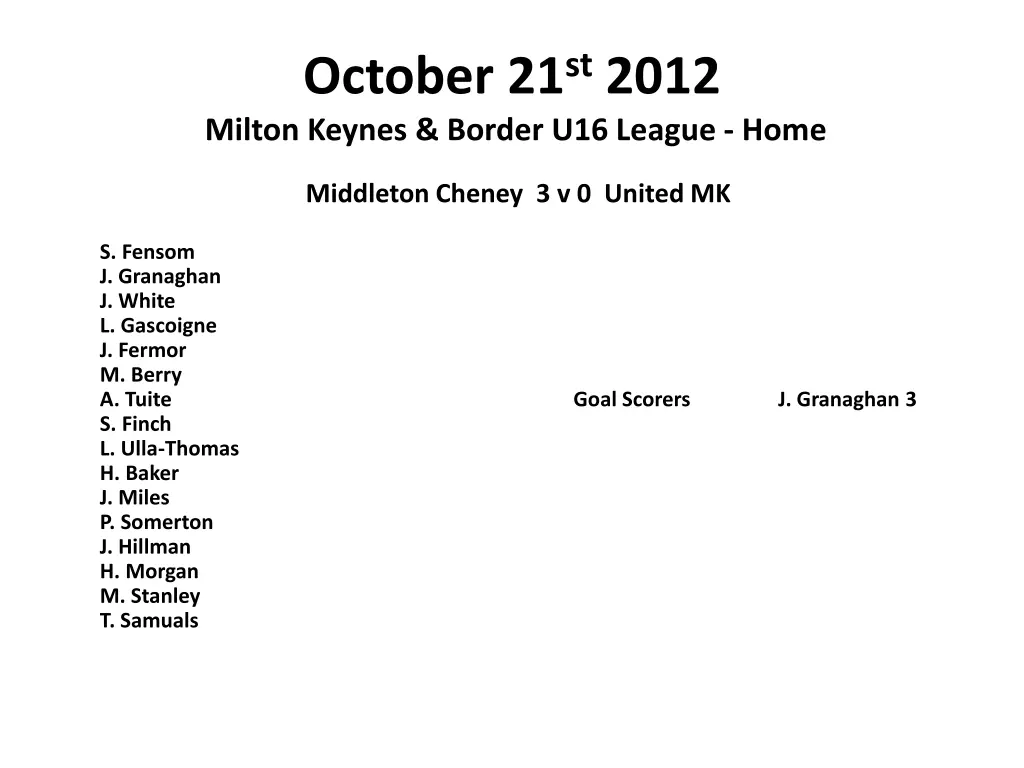 october 21 st 2012 milton keynes border