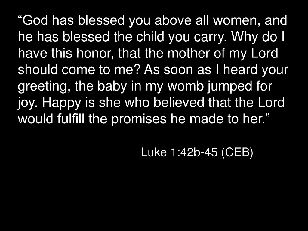 god has blessed you above all women