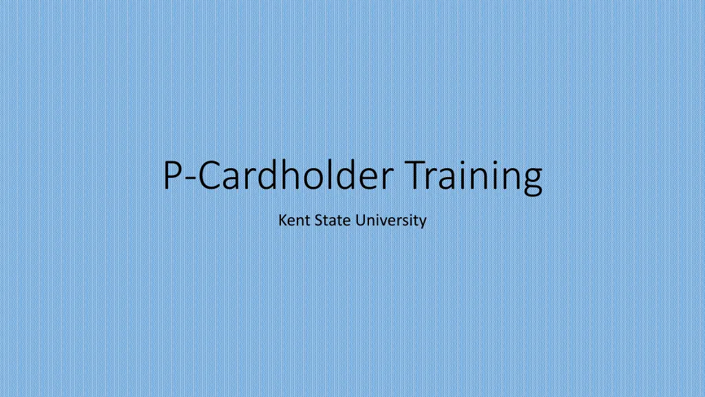 p cardholder training