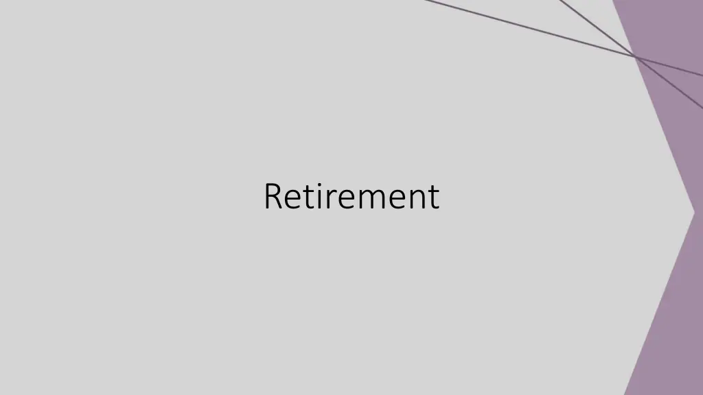 retirement