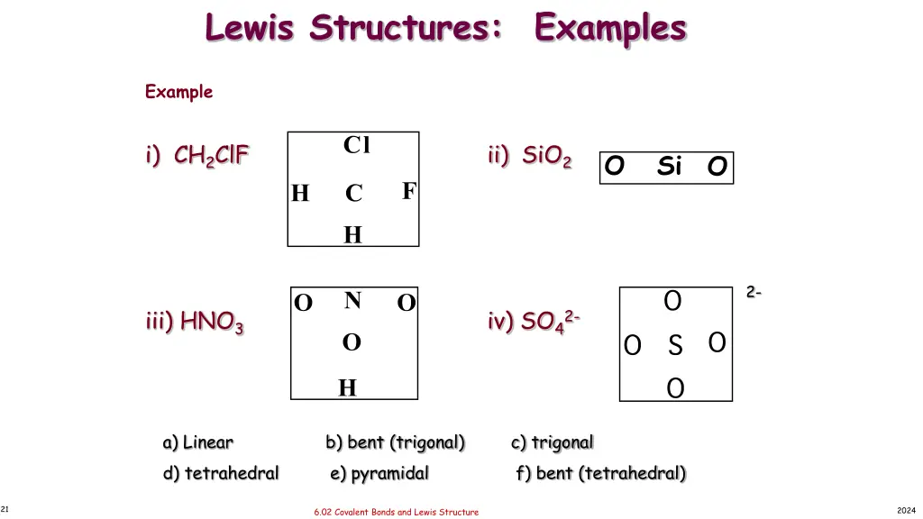lewis structures examples