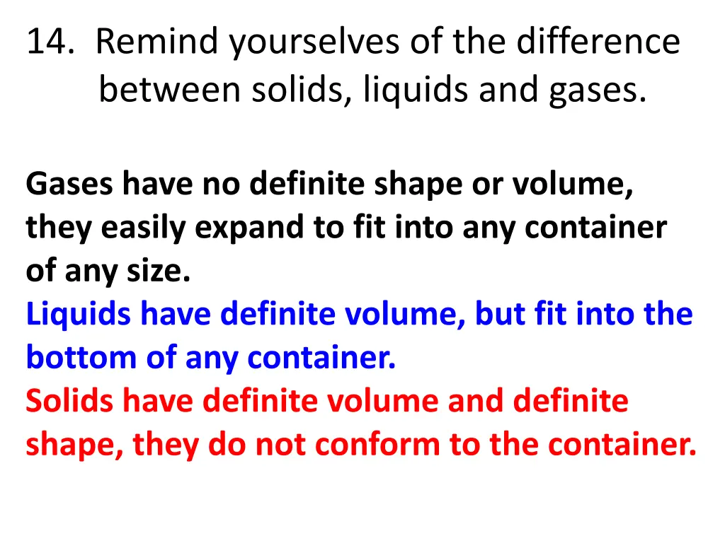 14 remind yourselves of the difference between 1