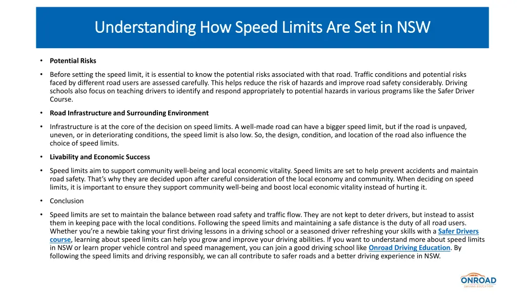 understanding how speed limits 2