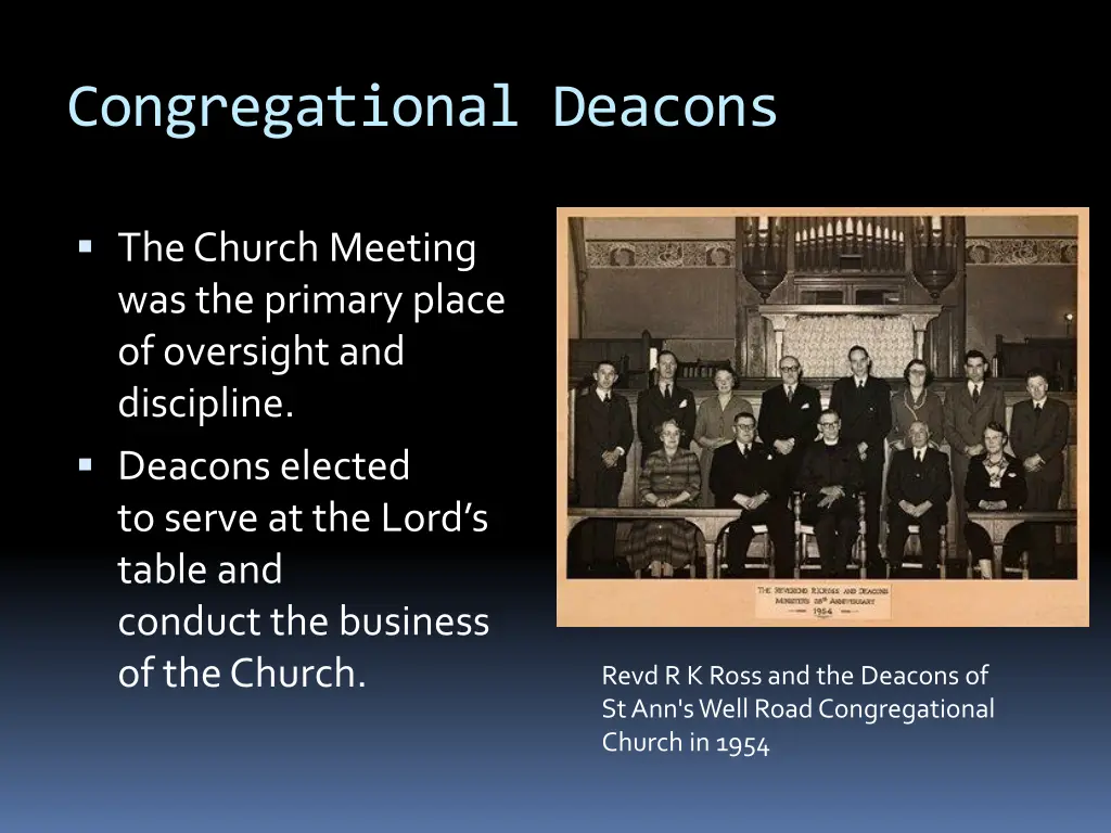 congregational deacons