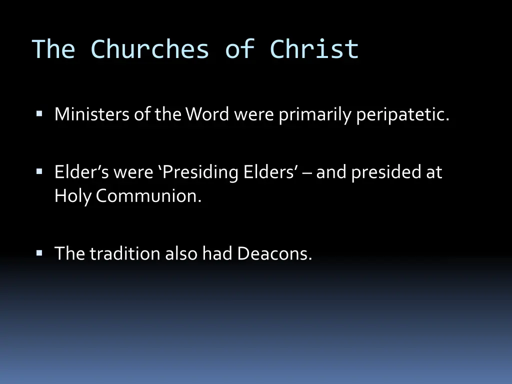 the churches of christ