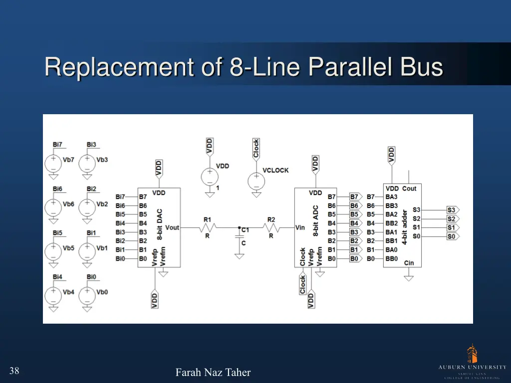 replacement of 8 line parallel bus