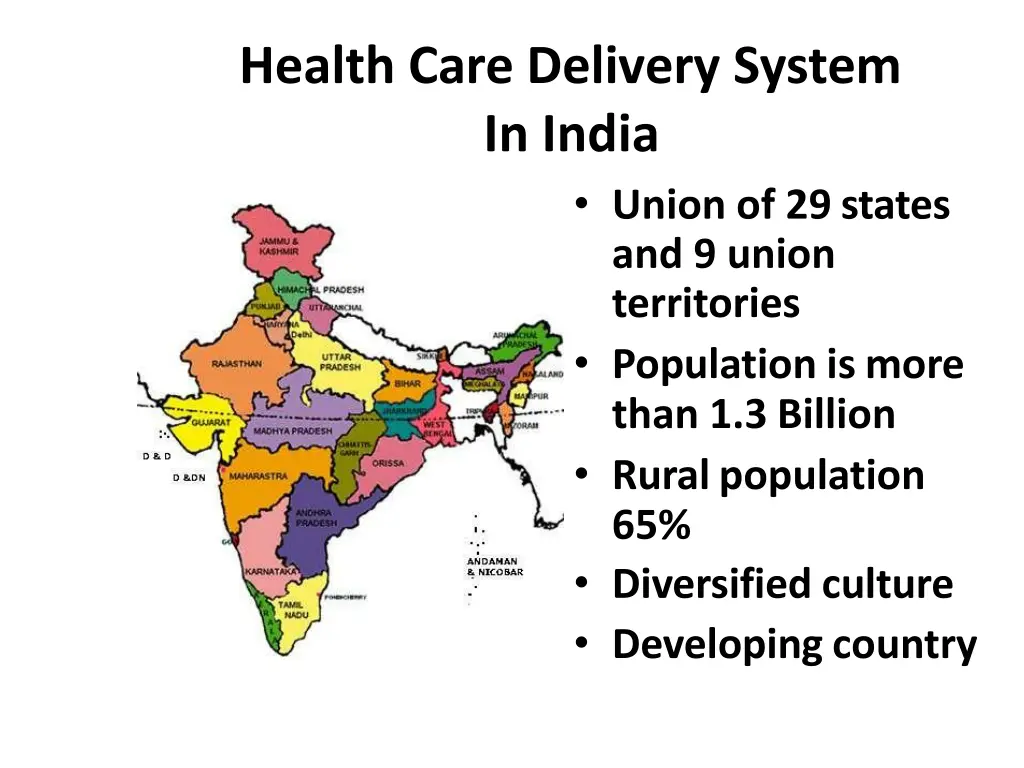 health care delivery system in india union