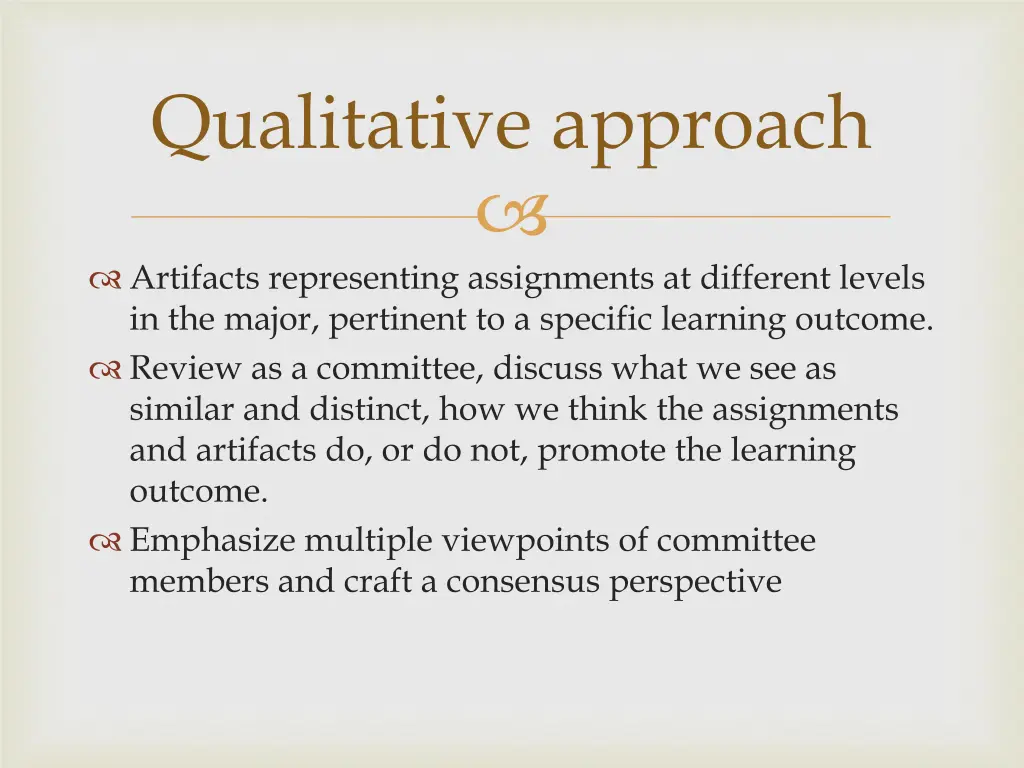 qualitative approach