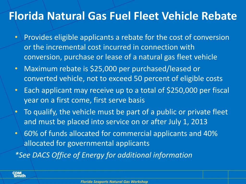 florida natural gas fuel fleet vehicle rebate