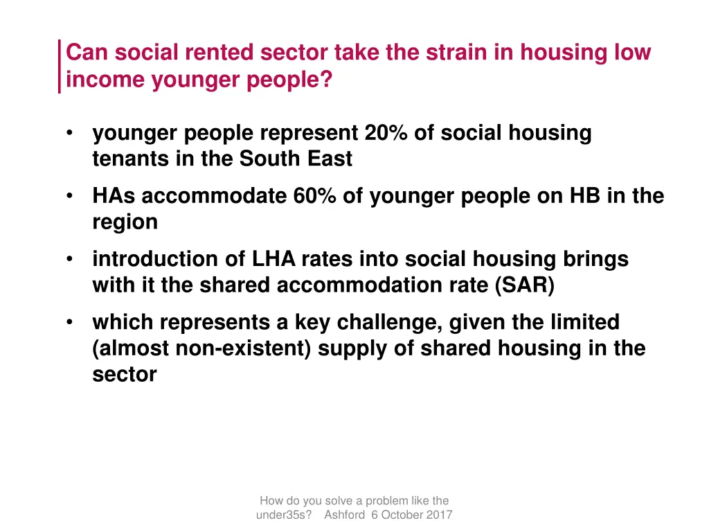 can social rented sector take the strain