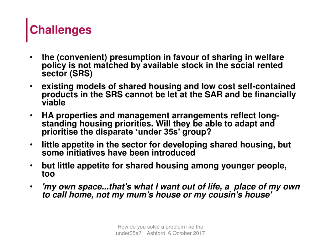 challenges