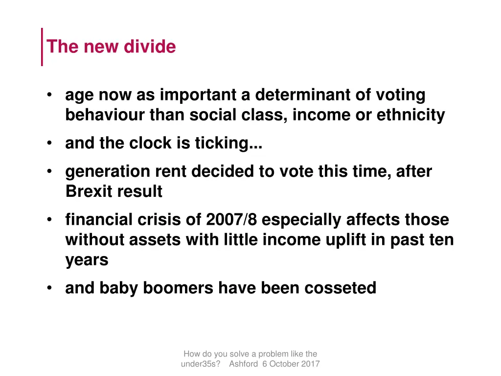 the new divide
