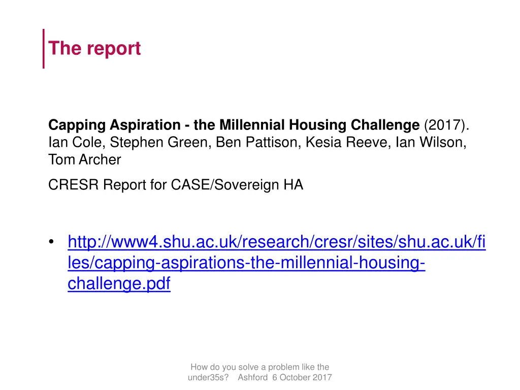 the report