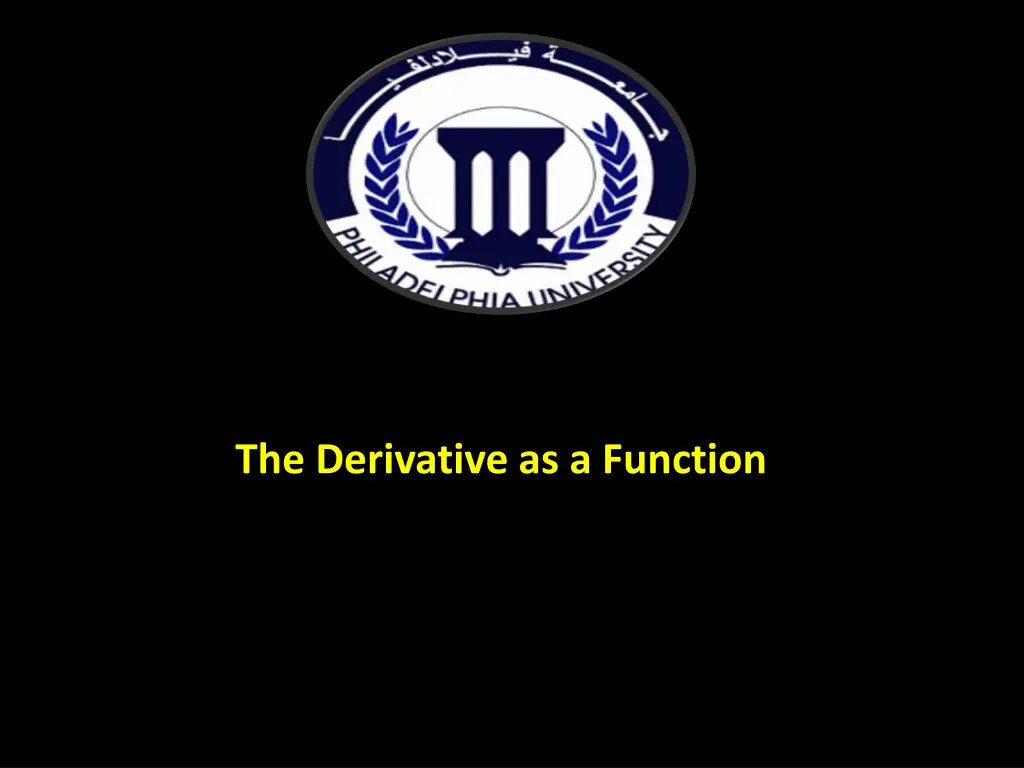 the derivative as a function