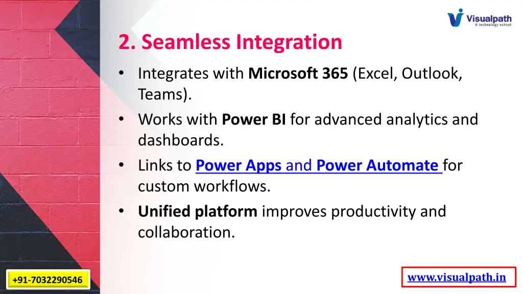 2 seamless integration integrates with microsoft