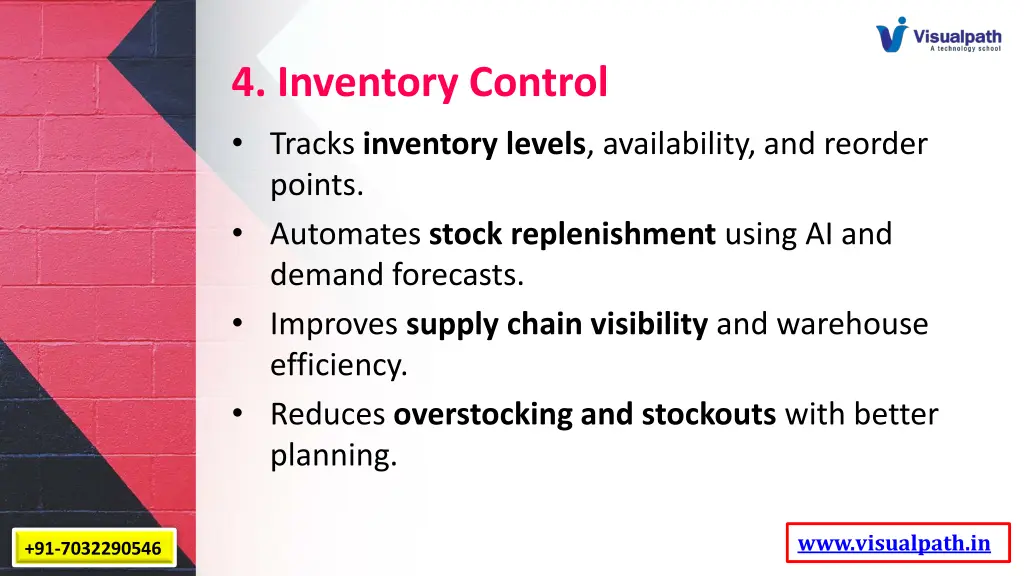 4 inventory control tracks inventory levels