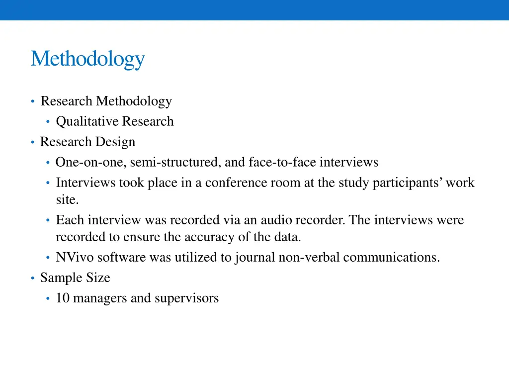 methodology