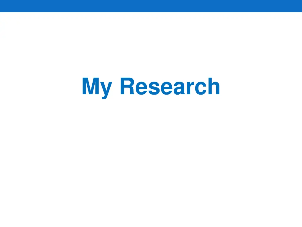 my research