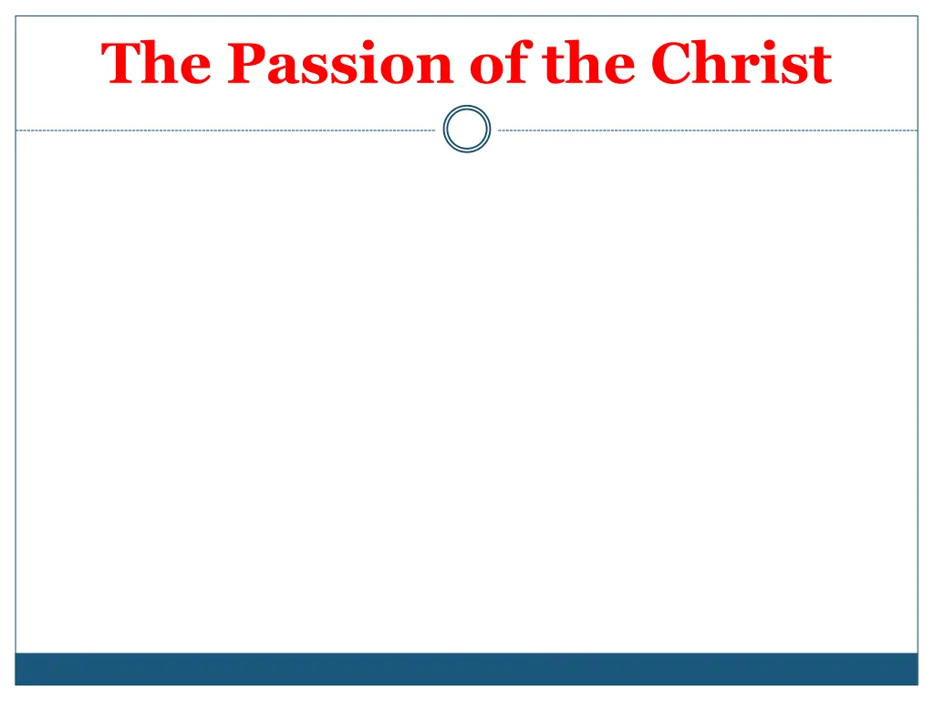 the passion of the christ