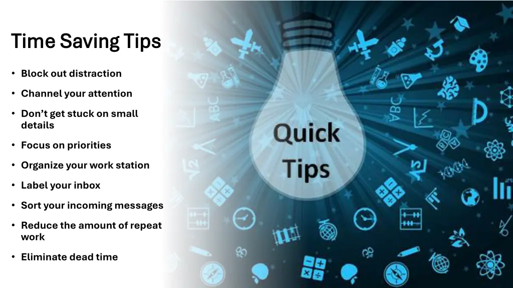 time saving tips time saving tips