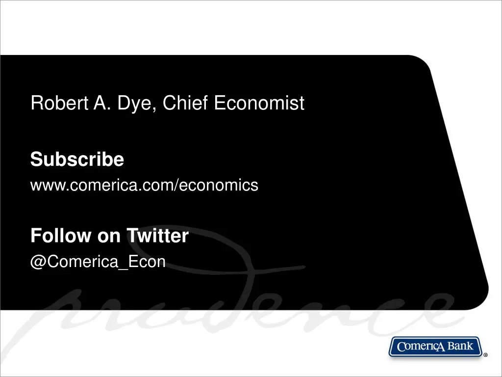 robert a dye chief economist