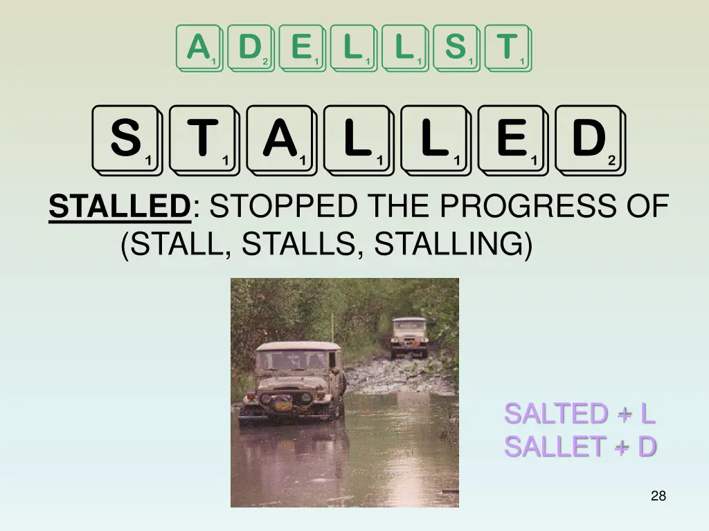 adellst stalled stalled stopped the progress