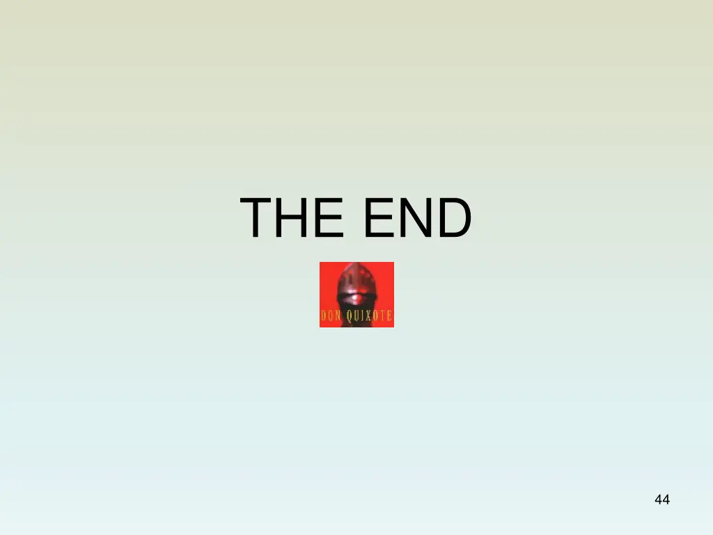 the end