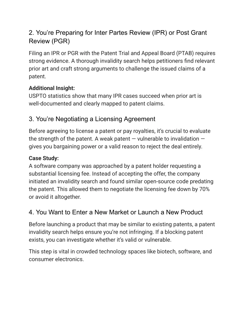 2 you re preparing for inter partes review