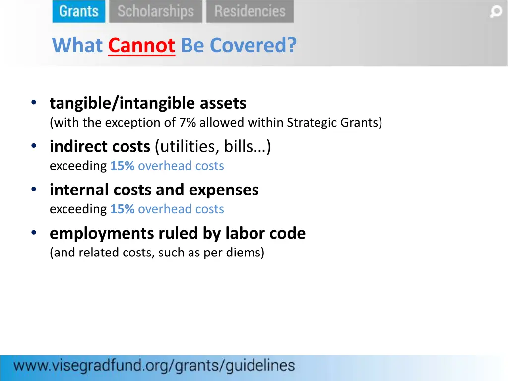 what cannot be covered