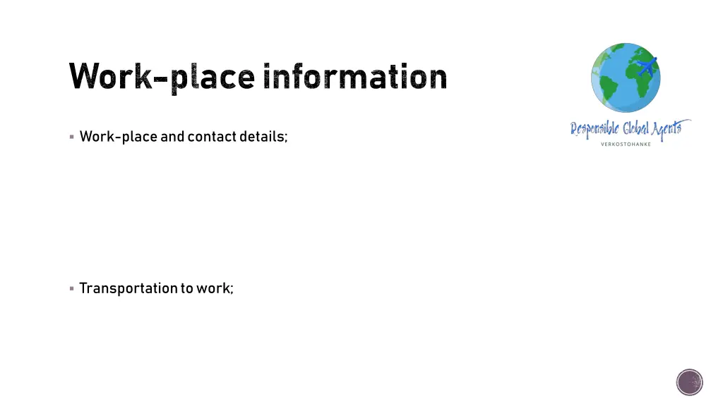 work place information