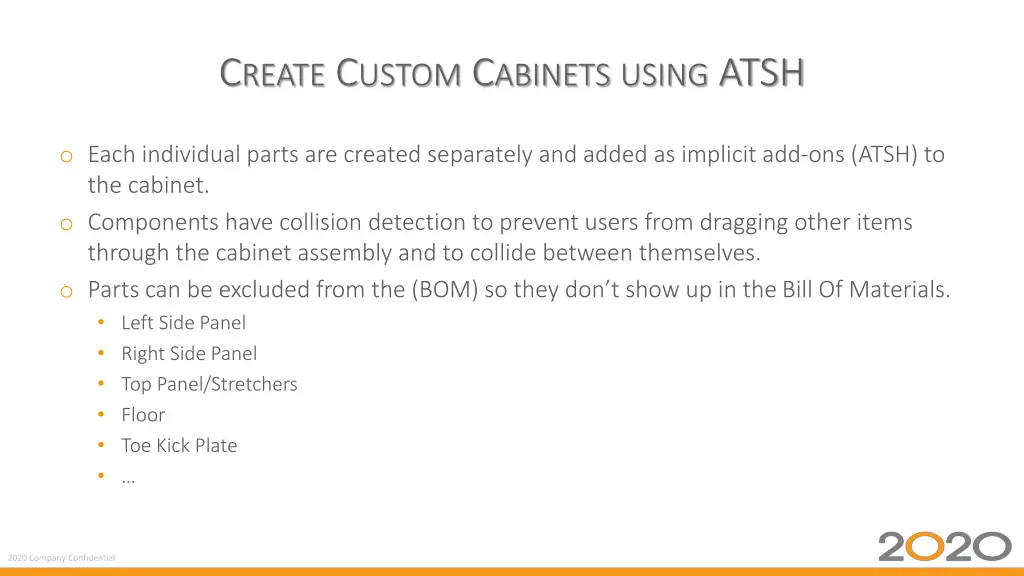 c reate c ustom c abinets using atsh 1
