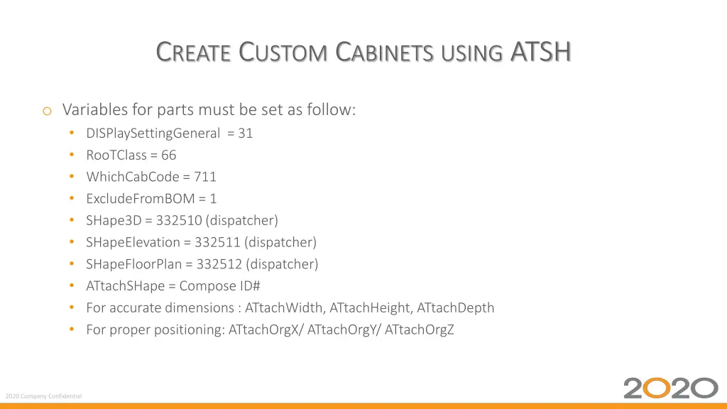 c reate c ustom c abinets using atsh 2